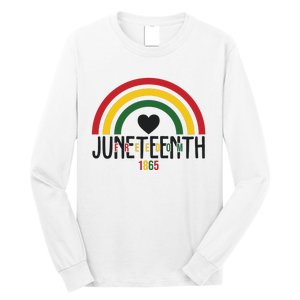 Juneteenth Freedom 1865 Rainbow Long Sleeve Shirt