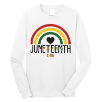 Juneteenth Freedom 1865 Rainbow Long Sleeve Shirt