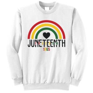 Juneteenth Freedom 1865 Rainbow Sweatshirt