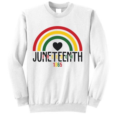 Juneteenth Freedom 1865 Rainbow Sweatshirt