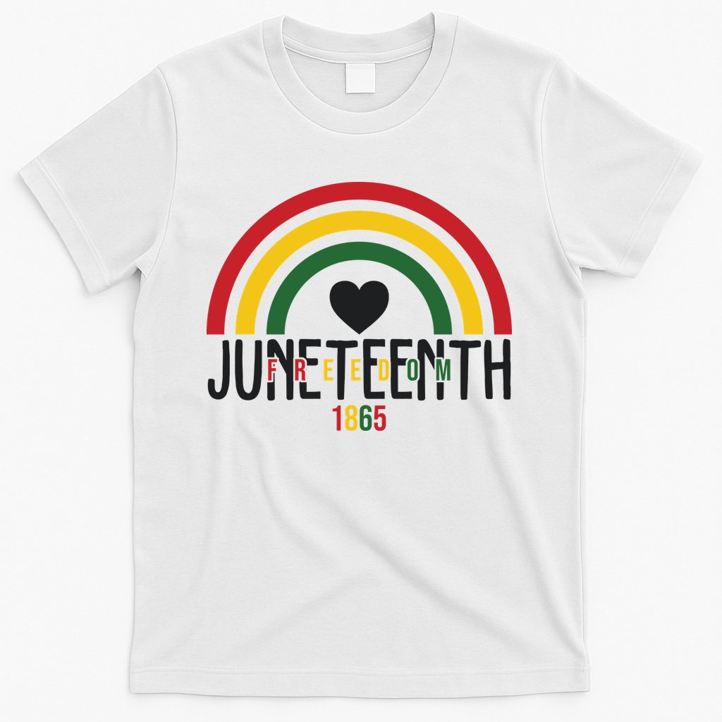 Juneteenth Freedom 1865 Rainbow T-Shirt