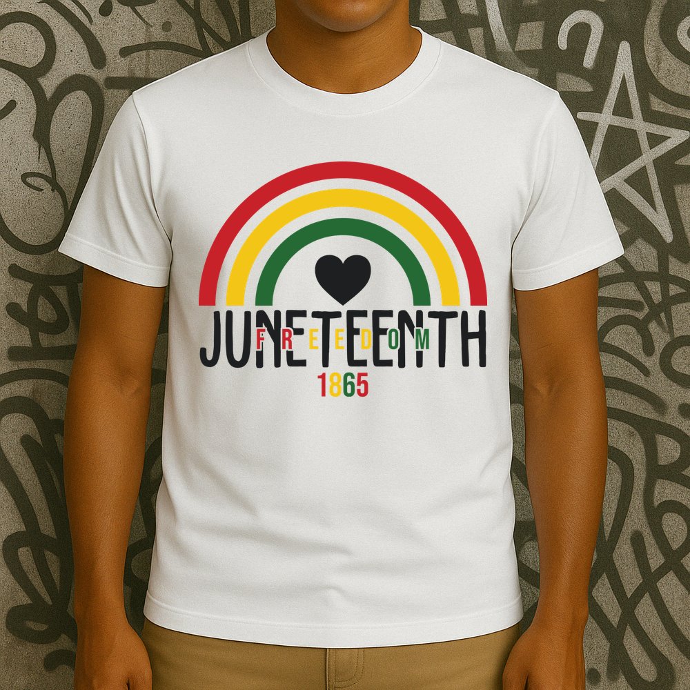 Juneteenth Freedom 1865 Rainbow T-Shirt