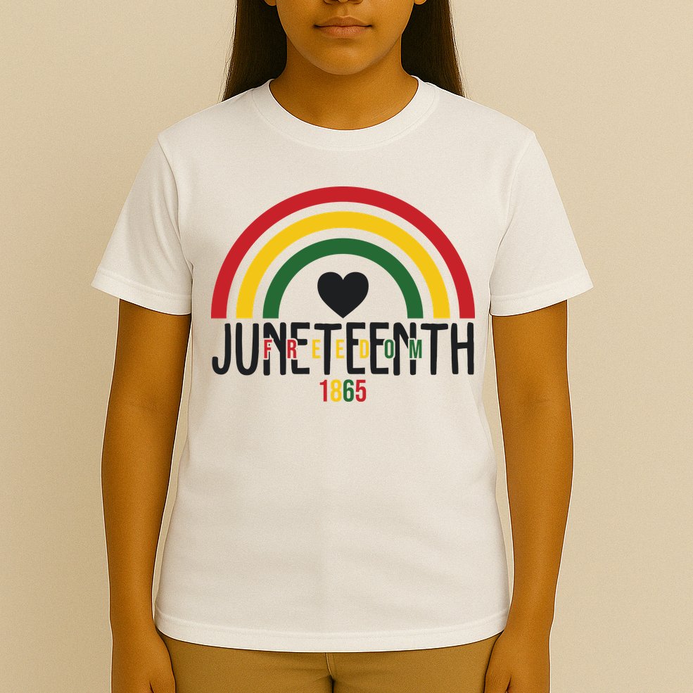 Juneteenth Freedom 1865 Rainbow T-Shirt