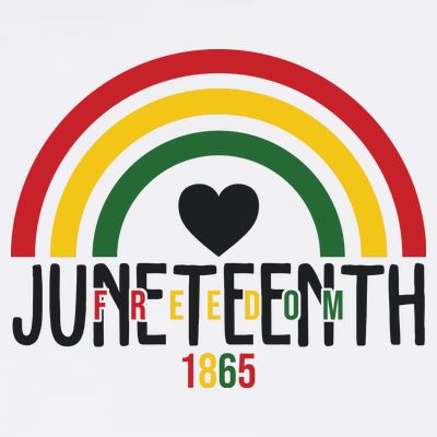 Juneteenth Freedom 1865 Rainbow T-Shirt