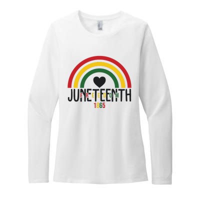 Juneteenth Freedom 1865 Rainbow Womens CVC Long Sleeve Shirt