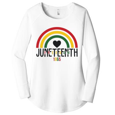 Juneteenth Freedom 1865 Rainbow Women's Perfect Tri Tunic Long Sleeve Shirt