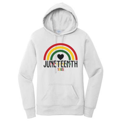 Juneteenth Freedom 1865 Rainbow Women's Pullover Hoodie