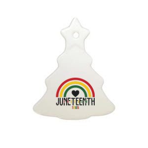 Juneteenth Freedom 1865 Rainbow Ceramic Tree Ornament