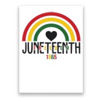 Juneteenth Freedom 1865 Rainbow Poster