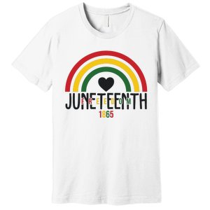 Juneteenth Freedom 1865 Rainbow Premium T-Shirt