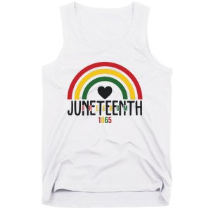 Juneteenth Freedom 1865 Rainbow Tank Top