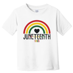 Juneteenth Freedom 1865 Rainbow Toddler T-Shirt