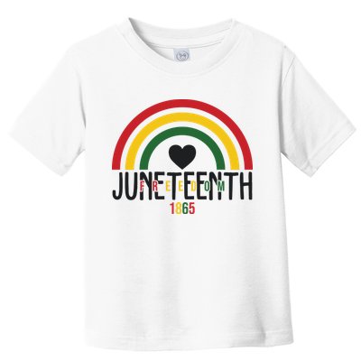 Juneteenth Freedom 1865 Rainbow Toddler T-Shirt