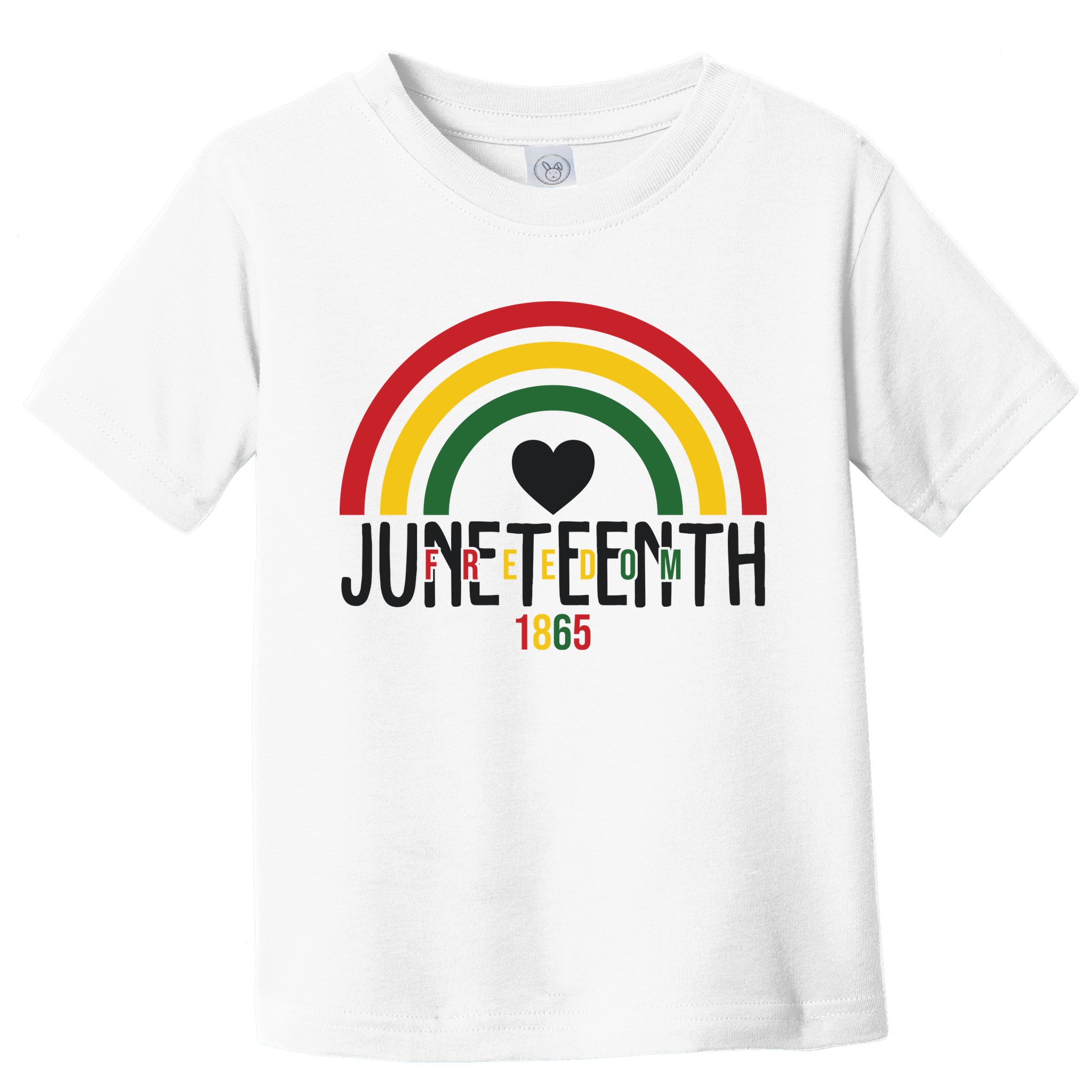 Juneteenth Freedom 1865 Rainbow Toddler T-Shirt