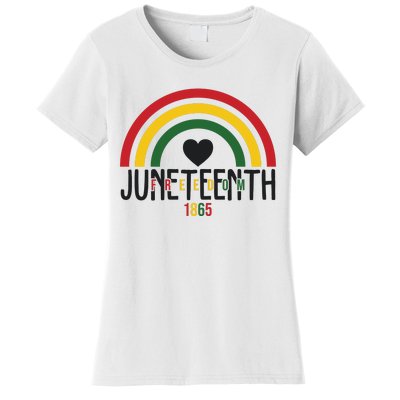 Juneteenth Freedom 1865 Rainbow Women's T-Shirt