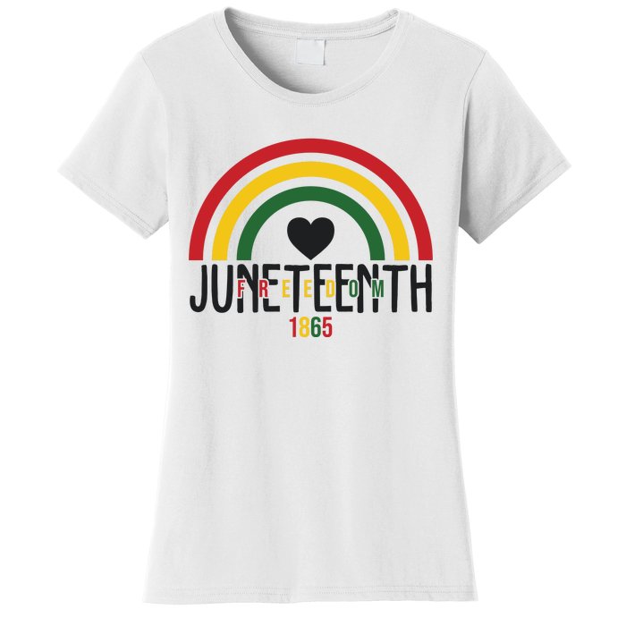 Juneteenth Freedom 1865 Rainbow Women's T-Shirt