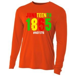 Juneteenth Freedom 1865 Not 1776 Proud Black History Month Gift Cooling Performance Long Sleeve Crew