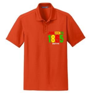 Juneteenth Freedom 1865 Not 1776 Proud Black History Month Gift Dry Zone Grid Polo