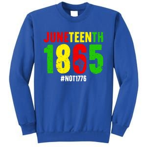 Juneteenth Freedom 1865 Not 1776 Proud Black History Month Gift Sweatshirt