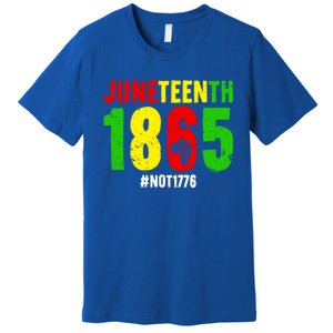 Juneteenth Freedom 1865 Not 1776 Proud Black History Month Gift Premium T-Shirt