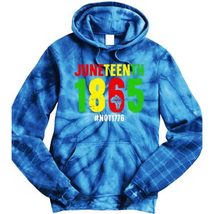 Juneteenth Freedom 1865 Not 1776 Proud Black History Month Gift Tie Dye Hoodie