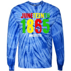 Juneteenth Freedom 1865 Not 1776 Proud Black History Month Gift Tie-Dye Long Sleeve Shirt