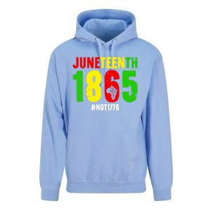 Juneteenth Freedom 1865 Not 1776 Proud Black History Month Gift Unisex Surf Hoodie