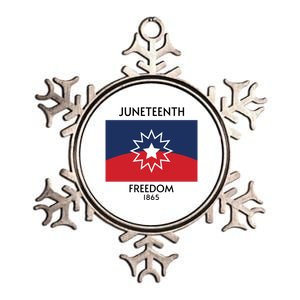 Junenth Freedom 1865 Celebration Black History Great Gift Metallic Star Ornament