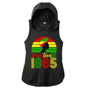 Juneteenth Freedom 1865 Black History African Mother's Day Cute Gift Ladies PosiCharge Tri-Blend Wicking Draft Hoodie Tank