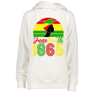 Juneteenth Freedom 1865 Black History African Mother's Day Cute Gift Womens Funnel Neck Pullover Hood