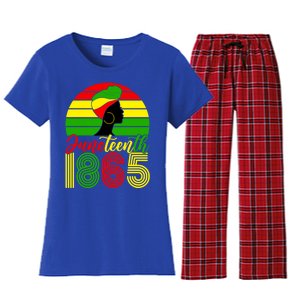 Juneteenth Freedom 1865 Black History African Mother's Day Cute Gift Women's Flannel Pajama Set