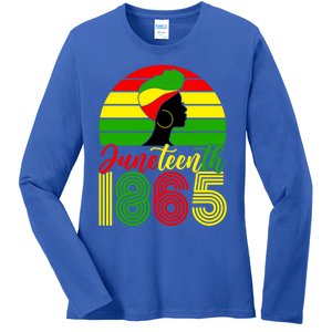 Juneteenth Freedom 1865 Black History African Mother's Day Cute Gift Ladies Long Sleeve Shirt