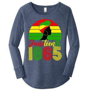 Juneteenth Freedom 1865 Black History African Mother's Day Cute Gift Women's Perfect Tri Tunic Long Sleeve Shirt