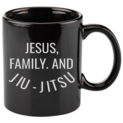 Jesus Family And Jiu Jitsu Brazilian Jiu Jitsu 11oz C Handle Ceramic Mug