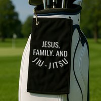 Jesus Family And Jiu Jitsu Brazilian Jiu Jitsu Golf Towel