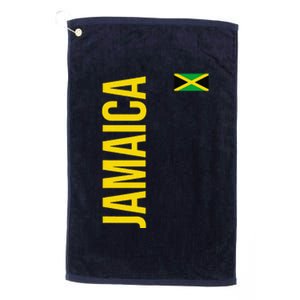 Jamaica Flag Athletic Soccer Football Sports Jersey Platinum Collection Golf Towel