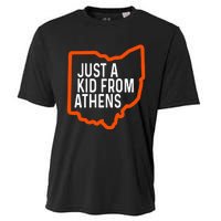 Just From Athens Ohio Cincinnati Burroh Orange Black Cooling Performance Crew T-Shirt