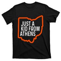 Just From Athens Ohio Cincinnati Burroh Orange Black T-Shirt