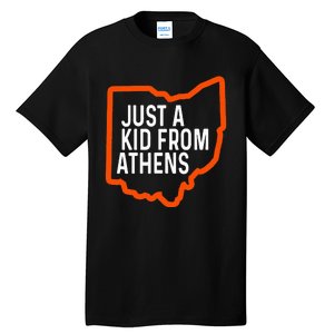 Just From Athens Ohio Cincinnati Burroh Orange Black Tall T-Shirt