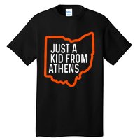 Just From Athens Ohio Cincinnati Burroh Orange Black Tall T-Shirt