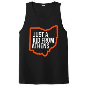 Just From Athens Ohio Cincinnati Burroh Orange Black PosiCharge Competitor Tank