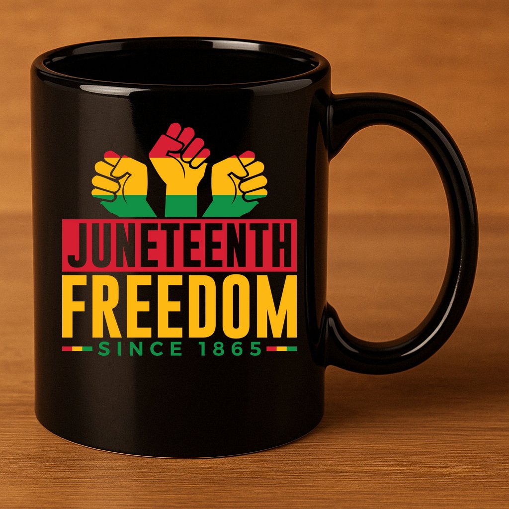 Juneteenth Freedom Art 11oz C Handle Ceramic Mug