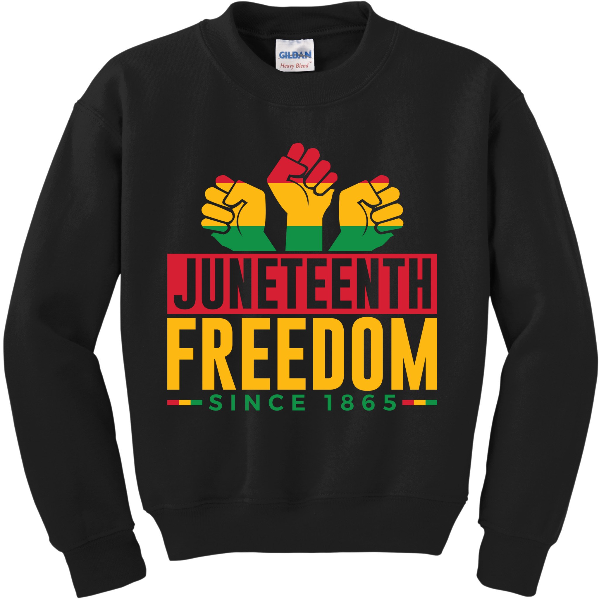 Juneteenth Freedom Art Kids Sweatshirt