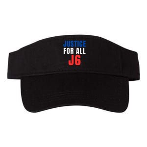 Justice For All J6 Red White And Blue, First Amendment, Freedom Valucap Bio-Washed Visor