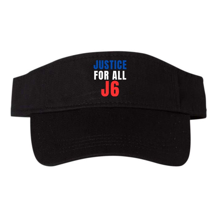 Justice For All J6 Red White And Blue, First Amendment, Freedom Valucap Bio-Washed Visor