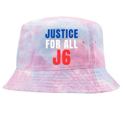 Justice For All J6 Red White And Blue, First Amendment, Freedom Tie-Dyed Bucket Hat