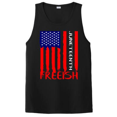 Juneteenth Freeish American Flag PosiCharge Competitor Tank