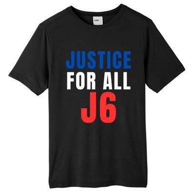 Justice For All J6, Red White And Blue, First Amendment, Freedom Tall Fusion ChromaSoft Performance T-Shirt