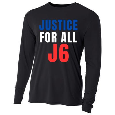 Justice For All J6, Red White And Blue, First Amendment, Freedom Cooling Performance Long Sleeve Crew