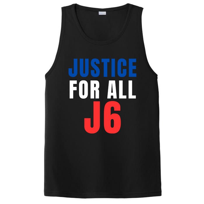 Justice For All J6, Red White And Blue, First Amendment, Freedom PosiCharge Competitor Tank